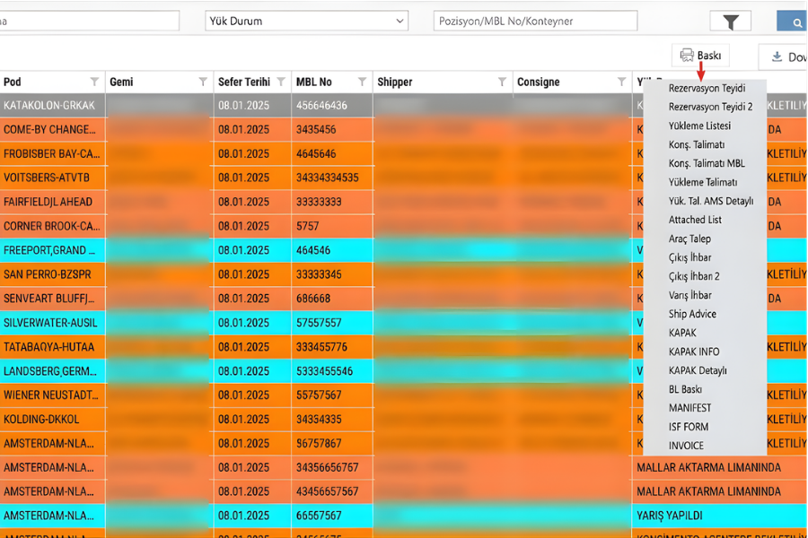 PalmaAGENT - Raporlama